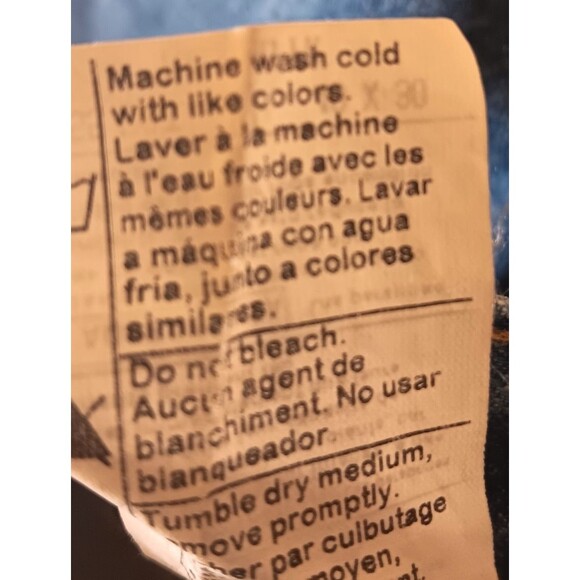 Vtg Carhartt Jeans Mn 40x30 Denim Fleece Lined Relaxed Tapered Y2K Workwear Logo - Picture 9 of 9